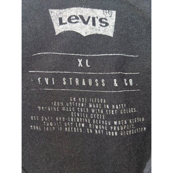 Levis Mens Black T-Shirt XL With Rainbow Logo - Picture 4 of 6